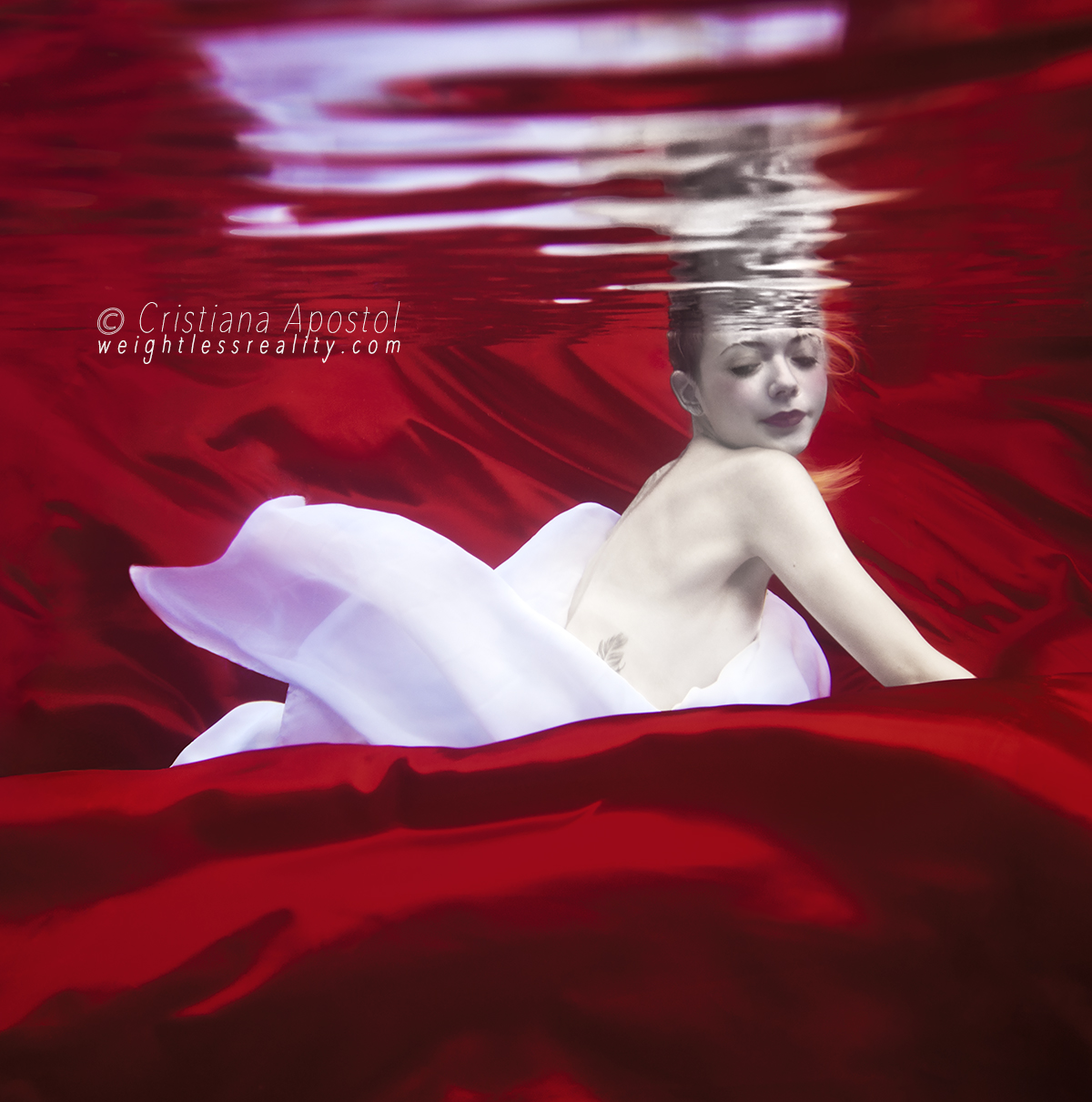Red · VI — underwater concept photograph by Cristiana Apostol