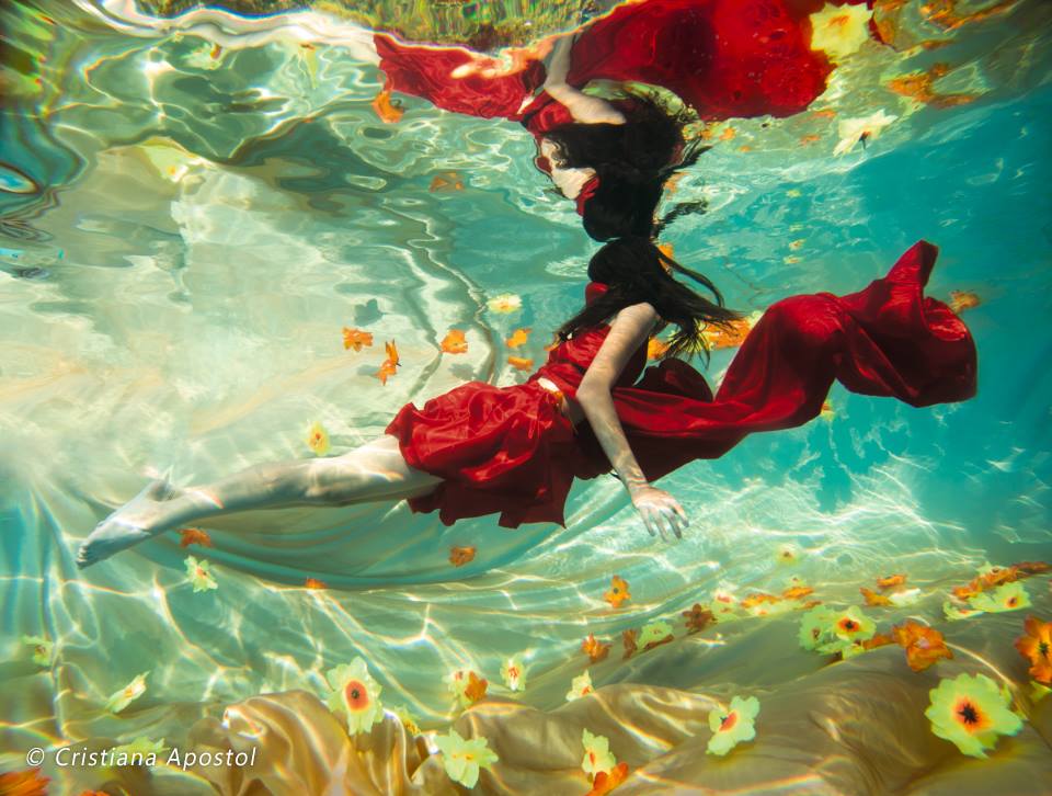 Flowermaker · II — underwater concept photograph by Cristiana Apostol