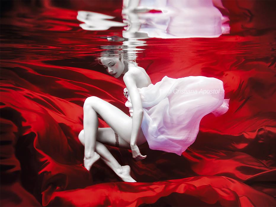 Petal — underwater concept photograph by Cristiana Apostol