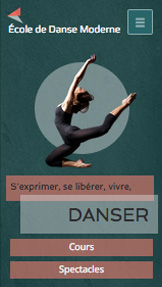 Arts Créatifs website templates – École de Danse Moderne