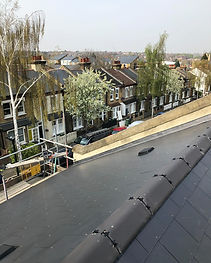 New roof installation