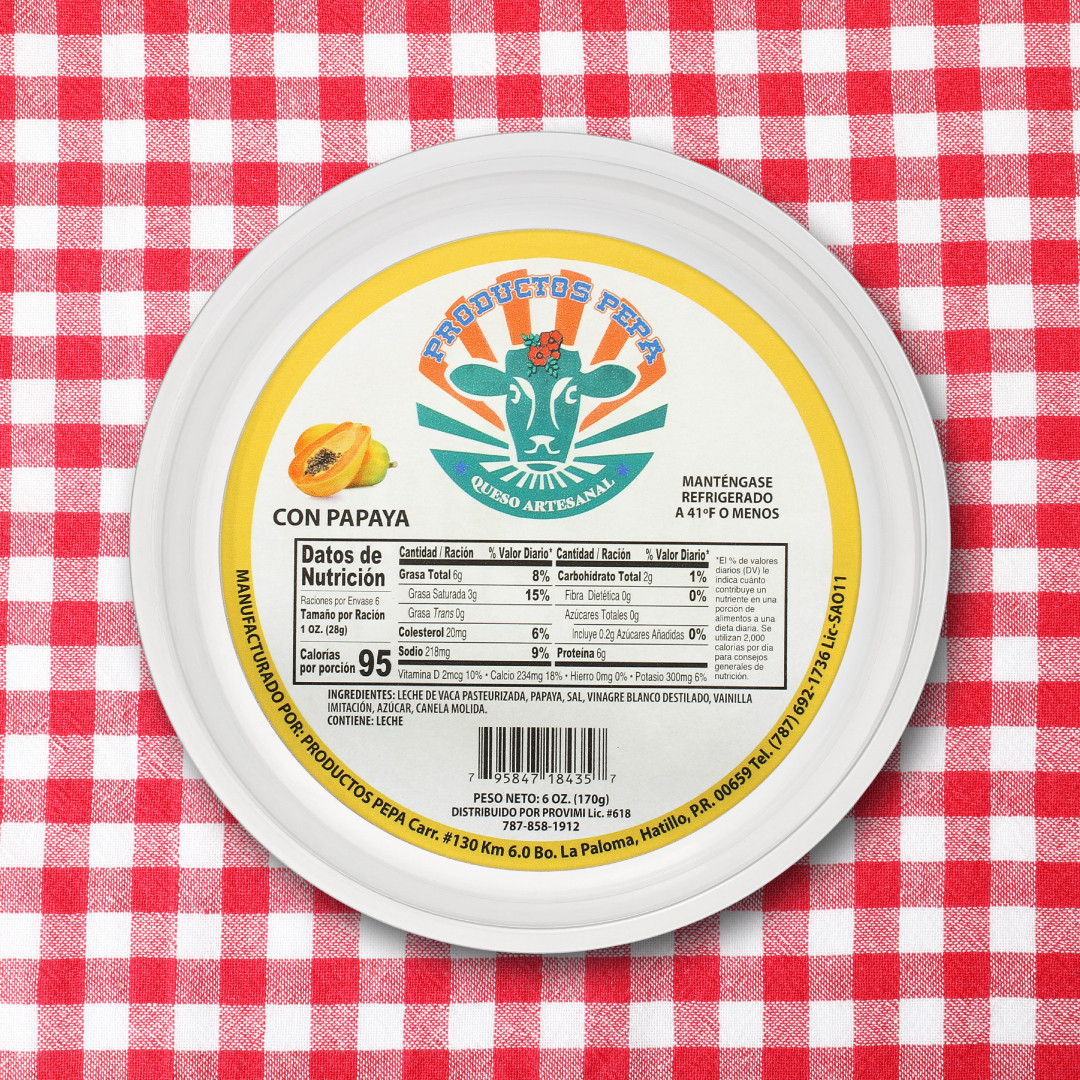 QUESO CON PAPAYA