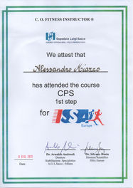 Certificazione Alessandro Miazzo | Personal Trainer Como e Online