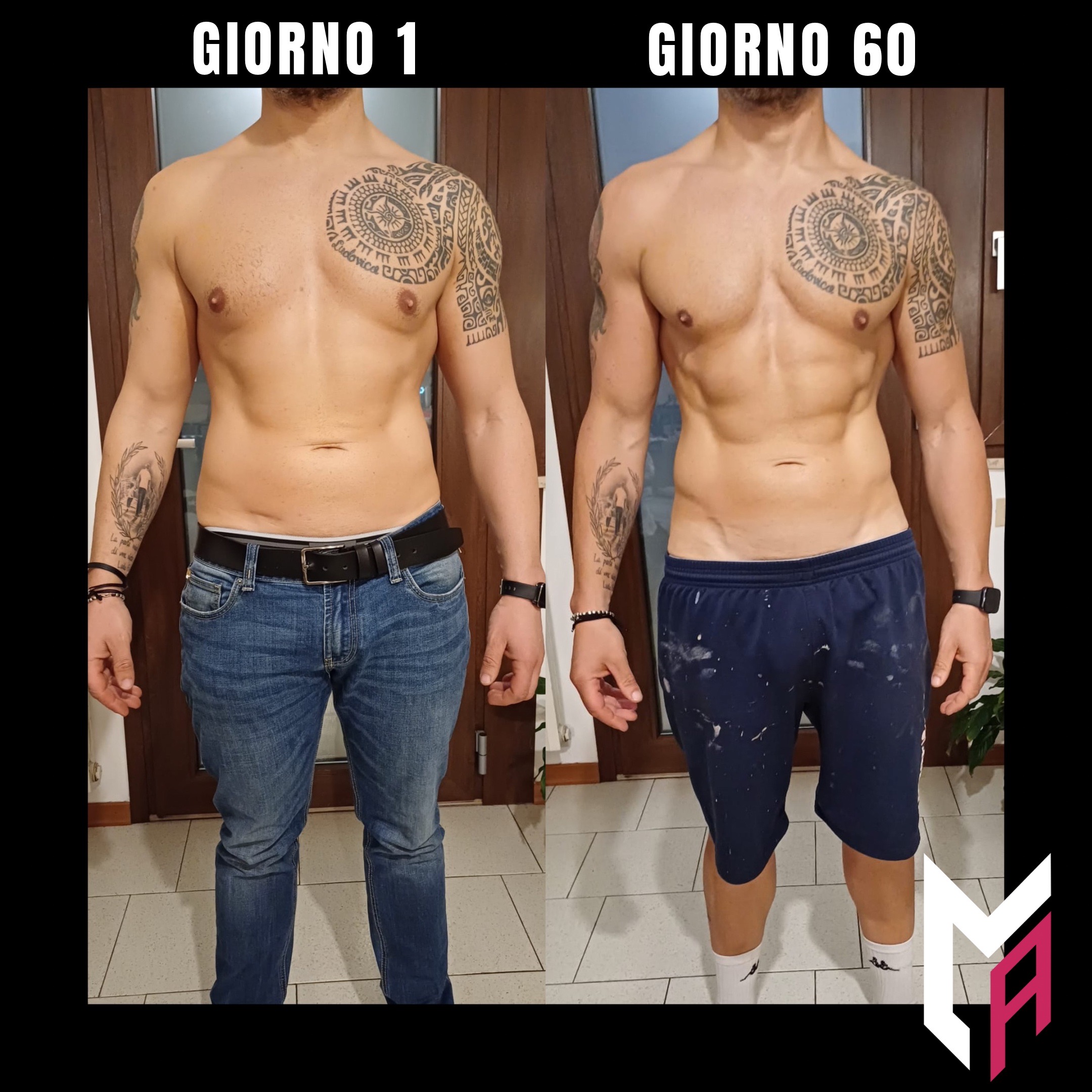 Trasformazione Fisica coaching online in 60 giorni.