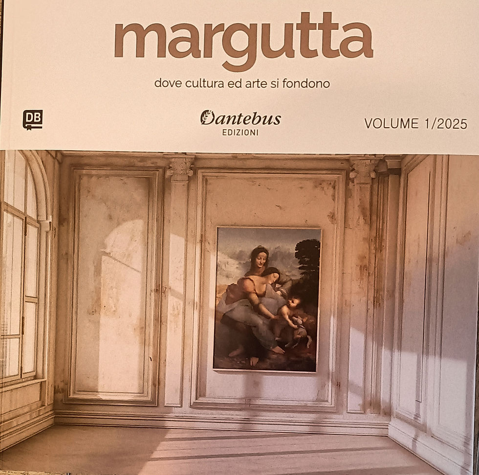 FOTO, VIDEO & CATALOGO ONLINE MARGUTTA 1/2025 CON L ' OPERA ESPOSTA ALLA GALLERIA D' ARTE DANTEBUS