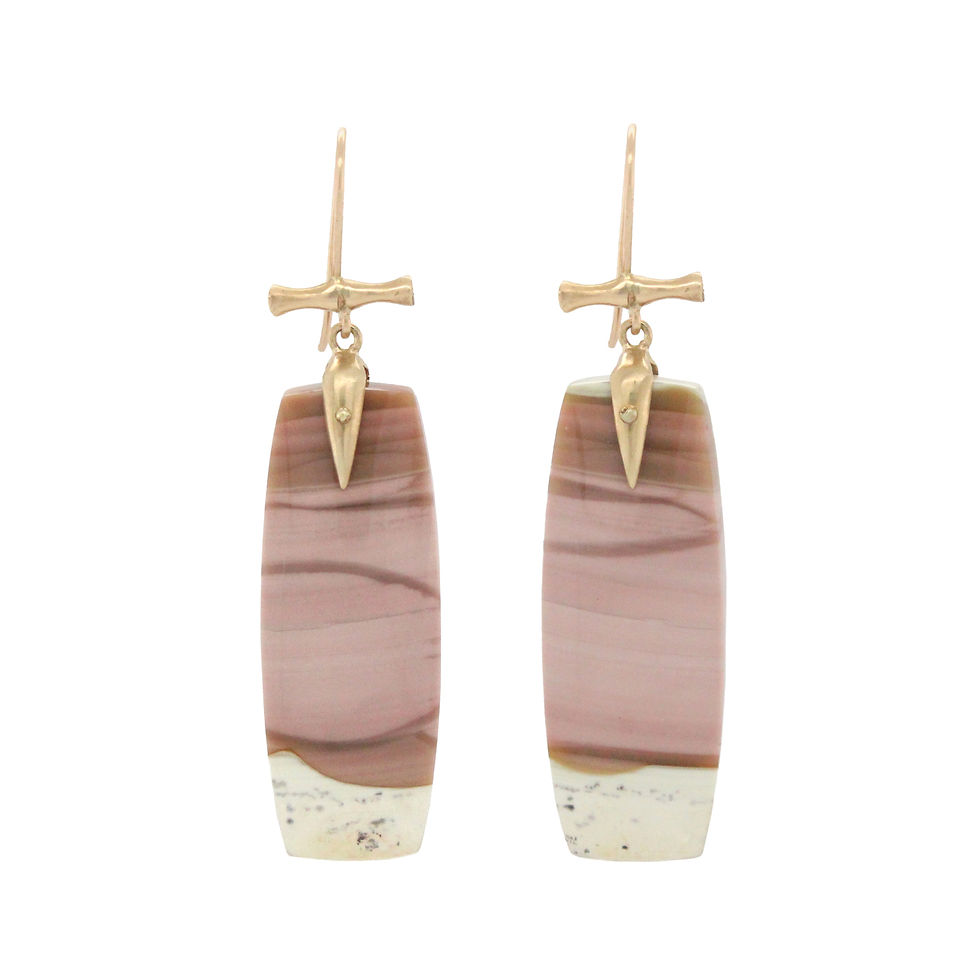 jasper 'japanese scroll' earrings