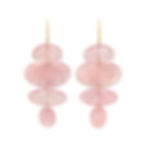 morganite 'small oval totem' earrings