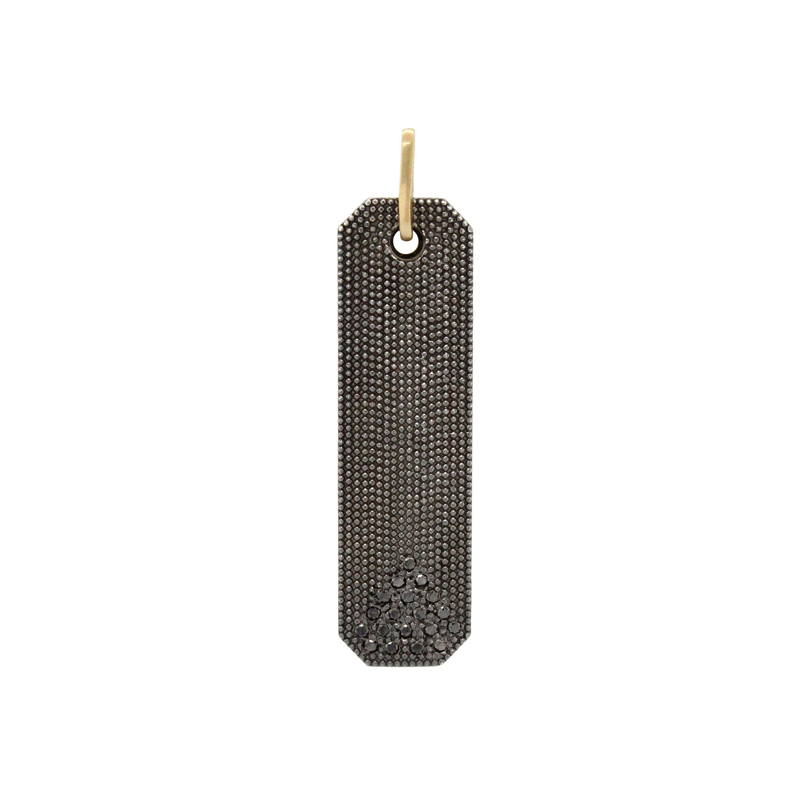 black diamond chevron 'neil' pendant