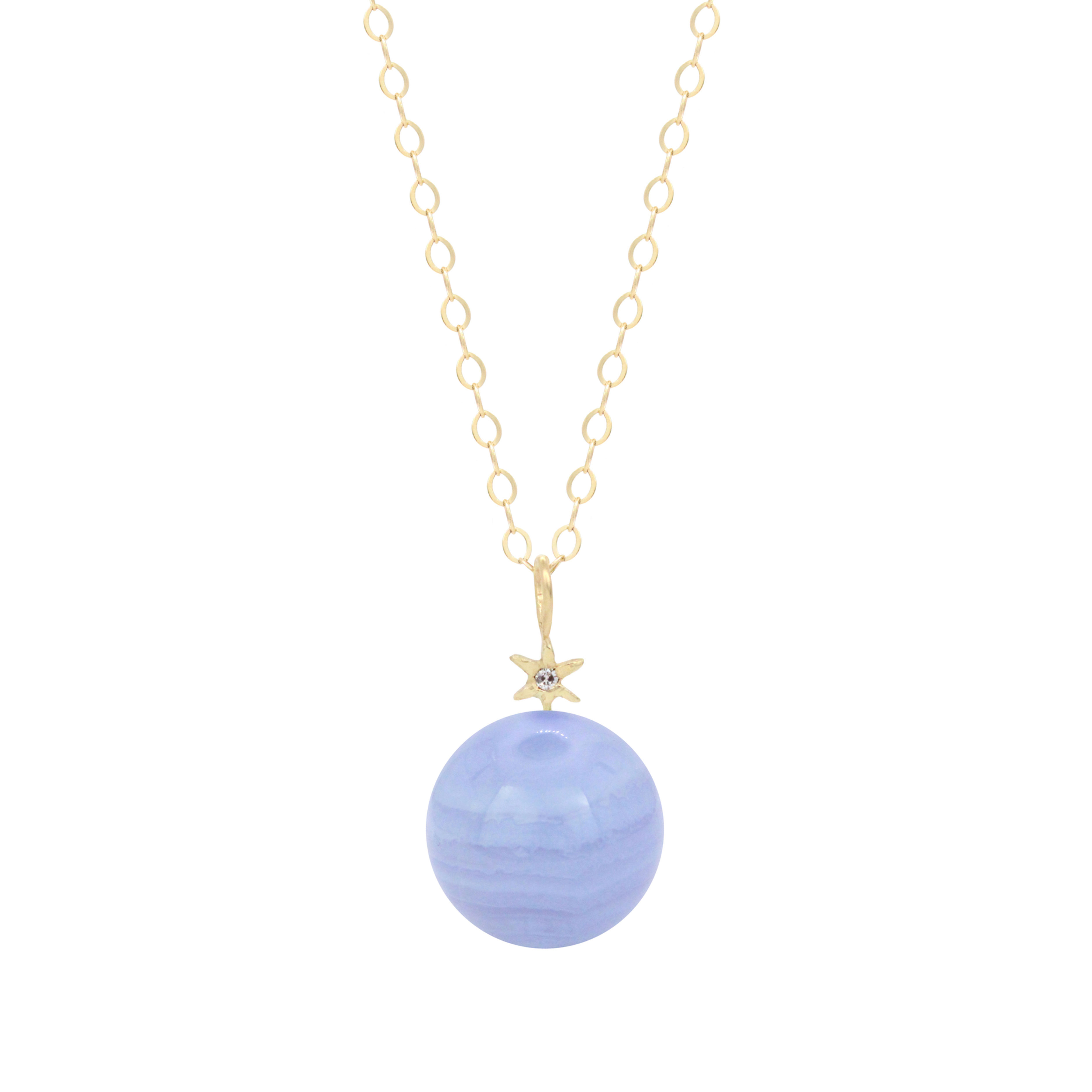 LARGE AGATE ORB PENDANT