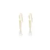 moonstone briolette paperclip earrings