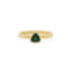 trillion chrome tourmaline stacking ring