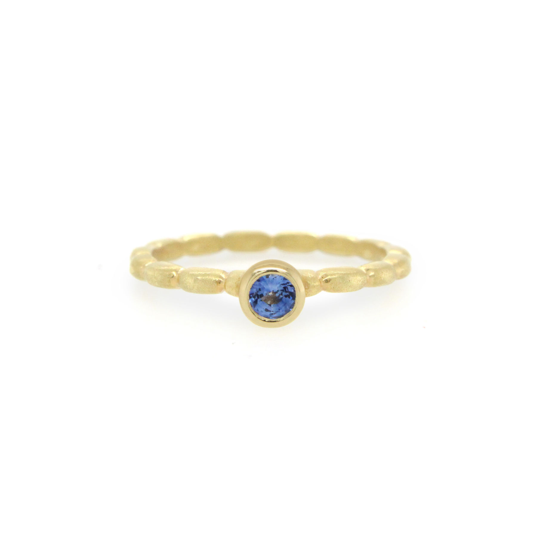 light blue sapphire stacking ring
