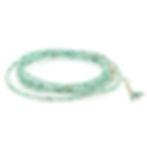 sakota emerald wrap bracelet, 34"