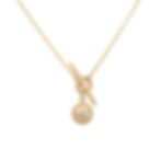 dancing diamond 'boulder' tiny disc toggle necklace