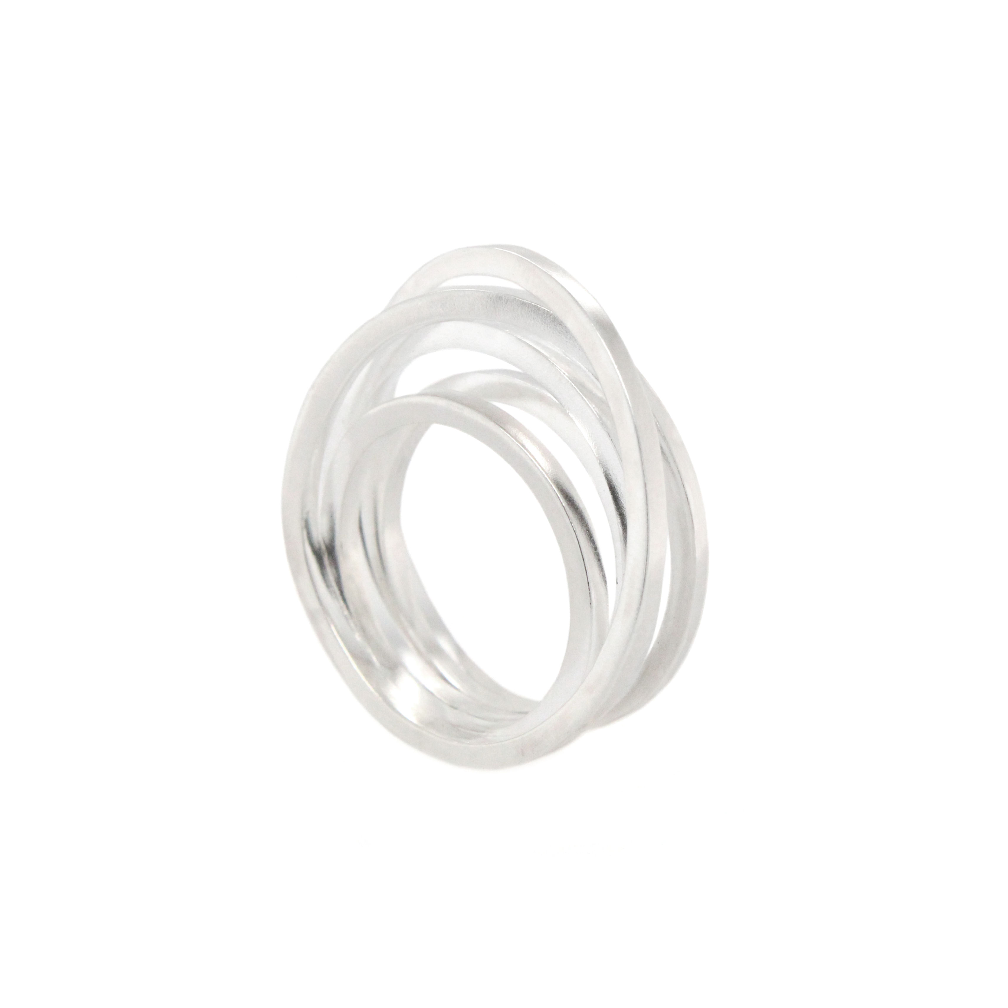 sterling silver 'nest' ring