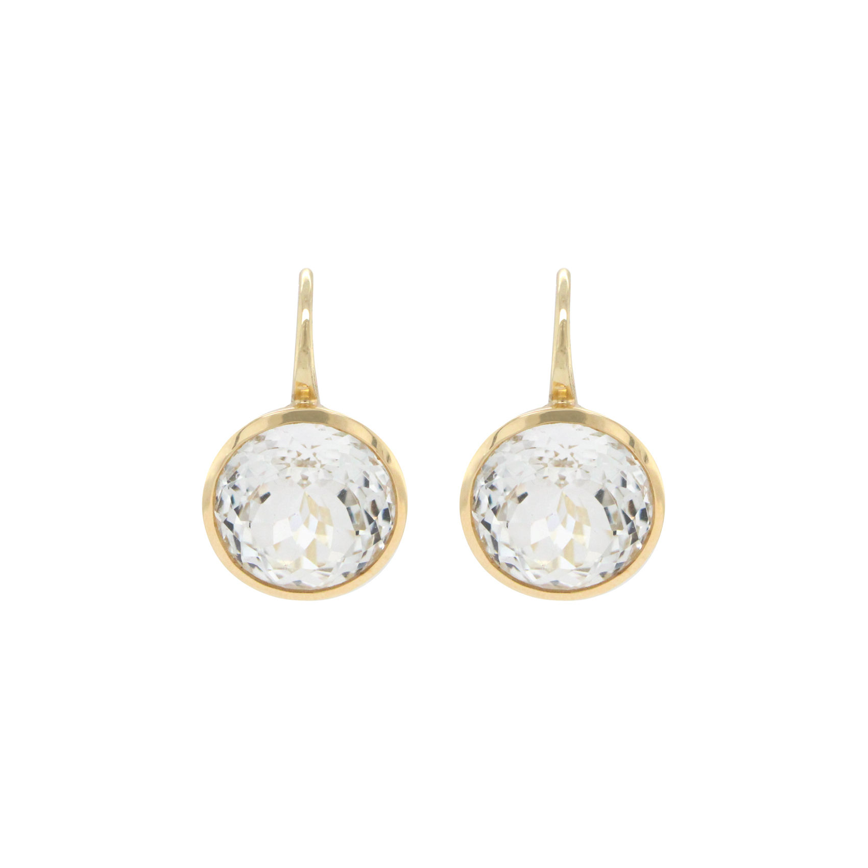 white topaz crownwork® earrings