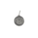 silver fleur de lis and key charm