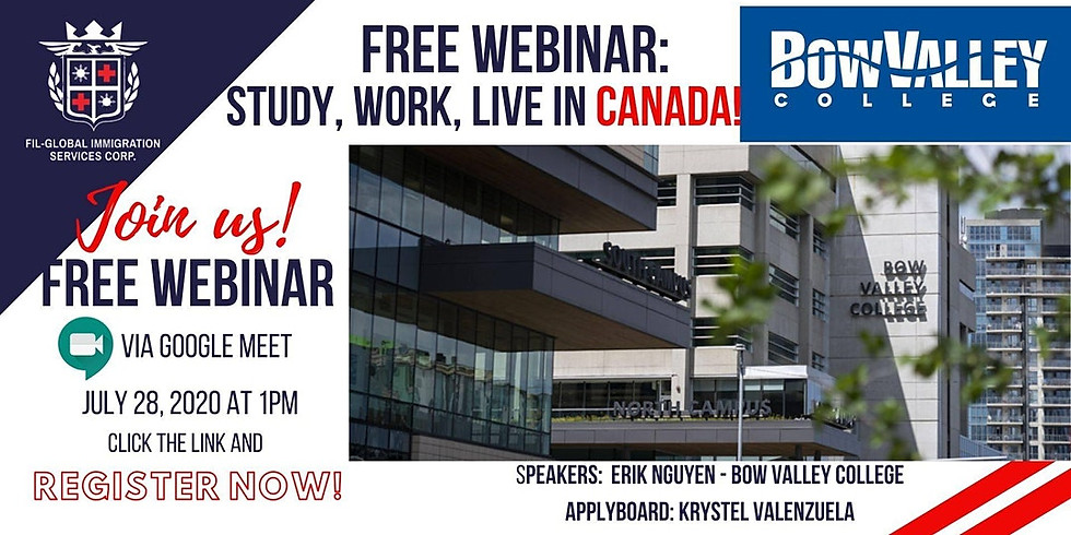FREE WEBINAR: STUDY, WORK AND LIVE ABROAD | BOW VALLEY COLLEGE