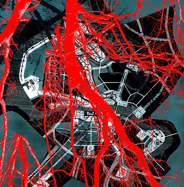 City №4, 2022 digital collage