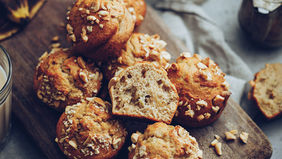 Banana muffins aux cacahuètes