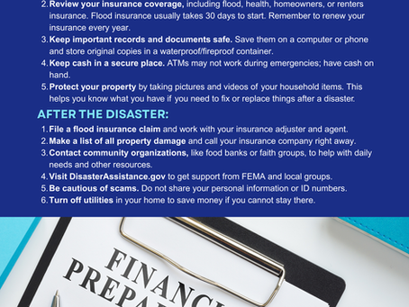 National Preparedness Month: Financial Preparedness