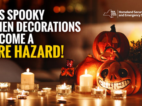 It’s spooky 🎃 when decorations become a fire hazard!