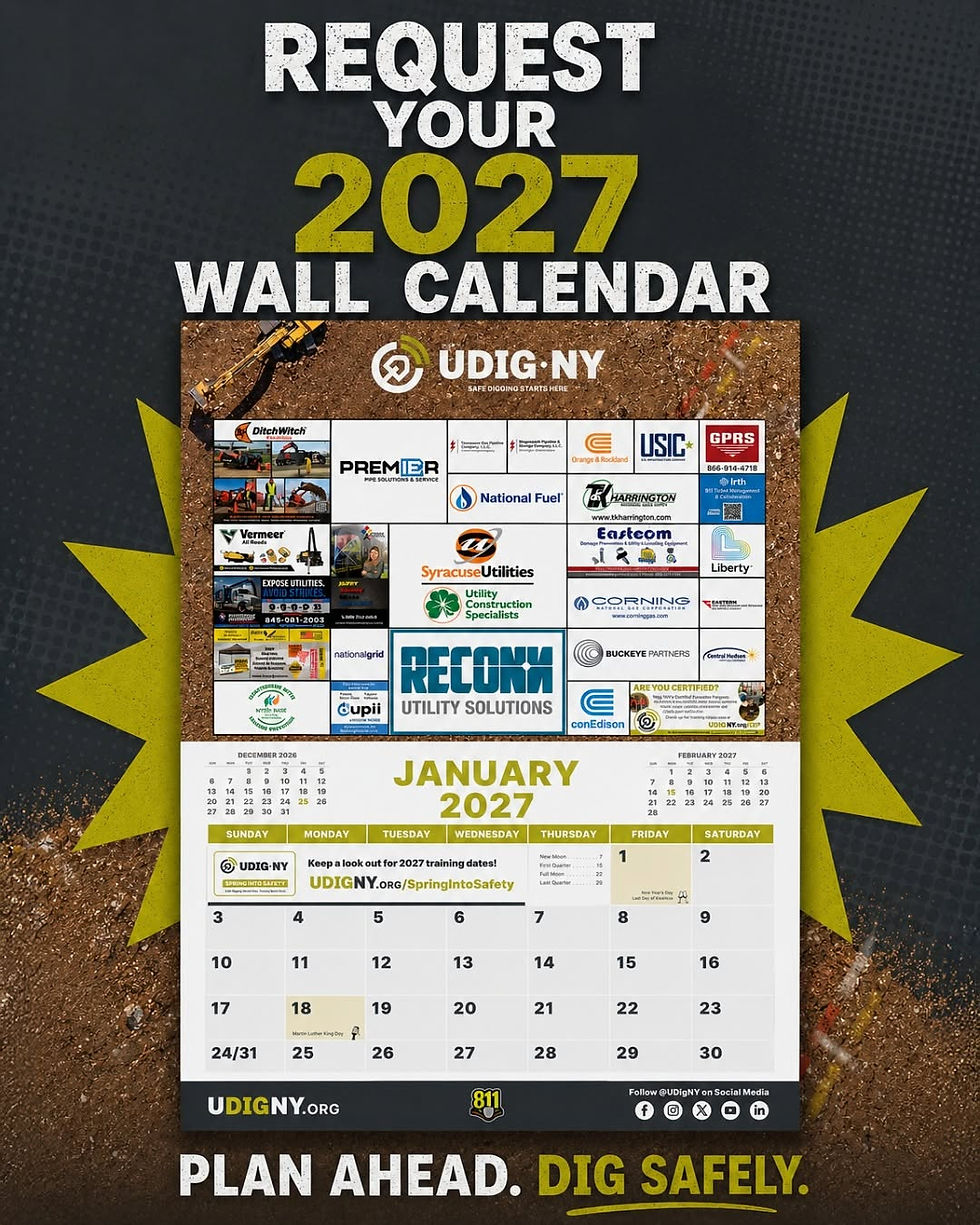 UDig NY Wall Calendar