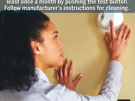 Reminder - Test Your Smoke Alarms