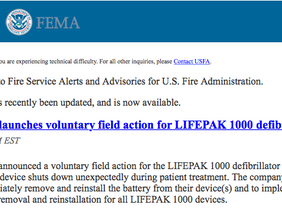 Physio-Control Launches Voluntary Field Action for LIFEPAK 1000 Defibrillator