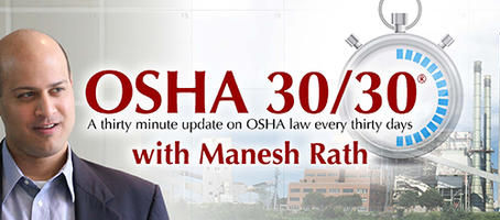 Did you miss the OSHA 30/30 yesterday?