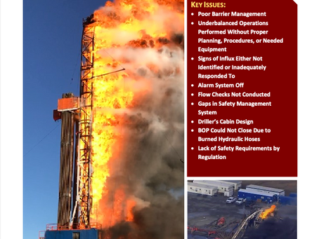 Safety Training Resources -- In case you missed this last week, CSB's Video on Blowout in Oklahoma