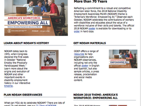 National Disability Employment Awareness Month (NDEAM)