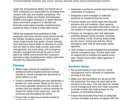 OSHA's Tip of the Week