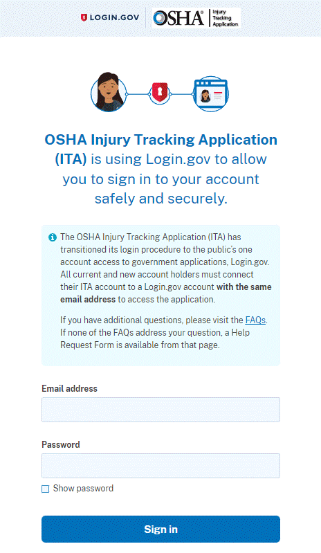 New And Updated Login Procedures For OSHA s Injury Tracking Application New And Updated Login Procedures For OSHA s Injury Tracking Application