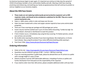 Face Cover Ordering