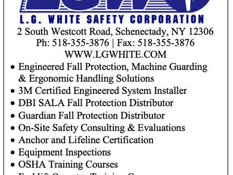 Check out today's featured ad from L.G. White Safety Corp.!