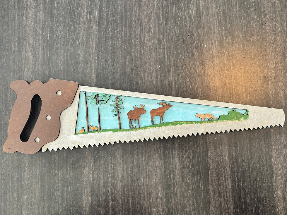 Handsaw with Moose