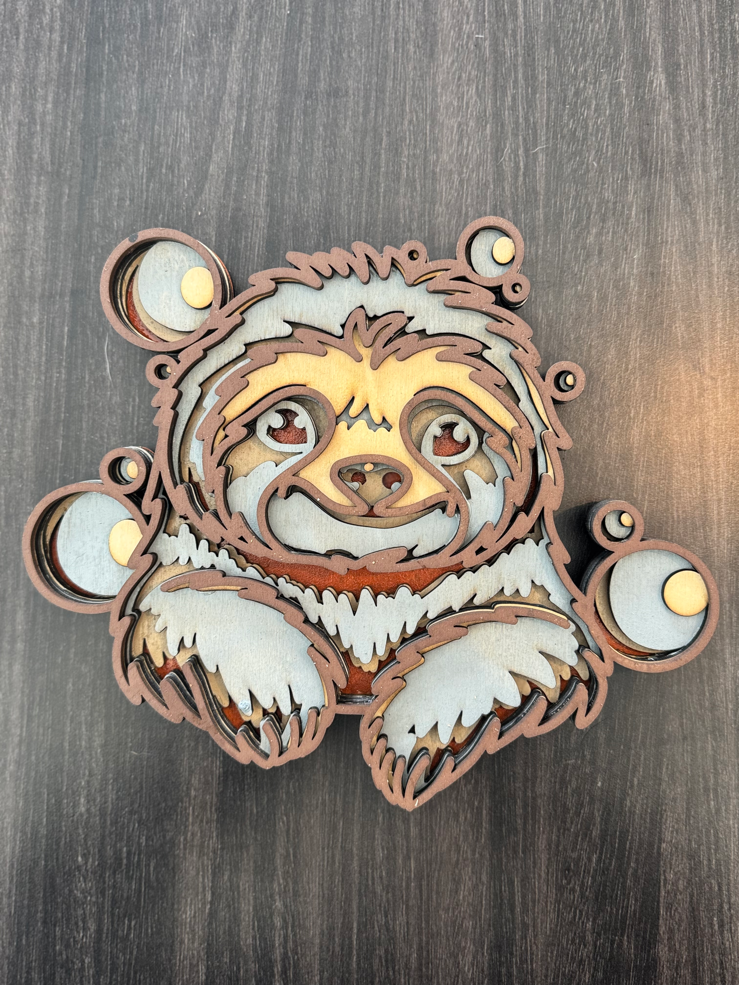 Sloth with Bubbles 3D