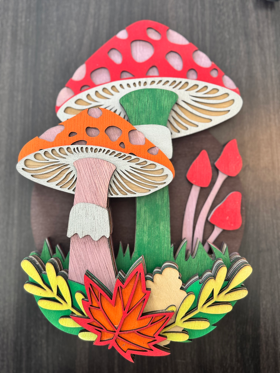 Mushroom Toadstool 3D