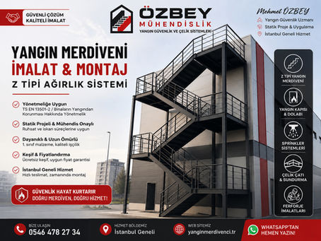 Z Tipi Yangın Merdiveni İmalat