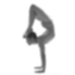 Esak Garcia in handstand scorpion pose