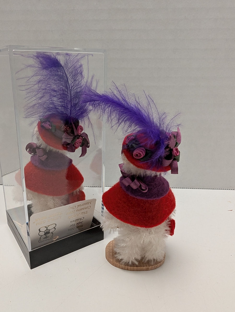 Thumbnail: Little Gems Mademoiselle Rouge Teddys Exclusive Mini Mohair Bear