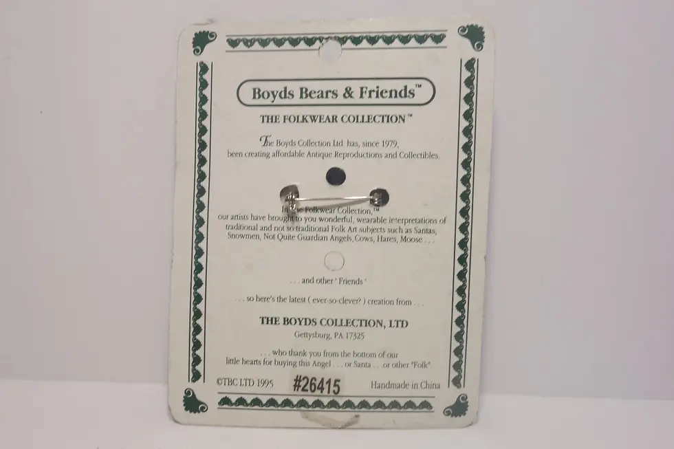 Thumbnail: Boyds Pin Folkwear Frogmorton Fish Lie Fish 26415