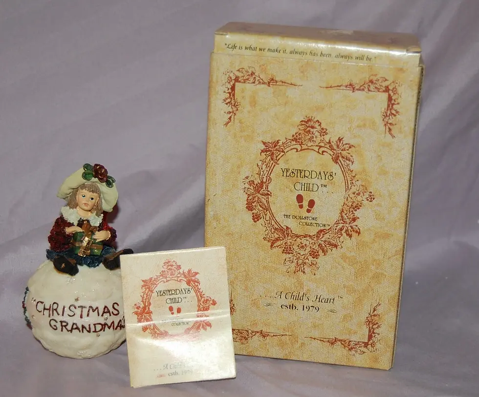 Thumbnail: Boyds Ornament Dollstone Shannon Christmas at Midnight at Grandma's 25858