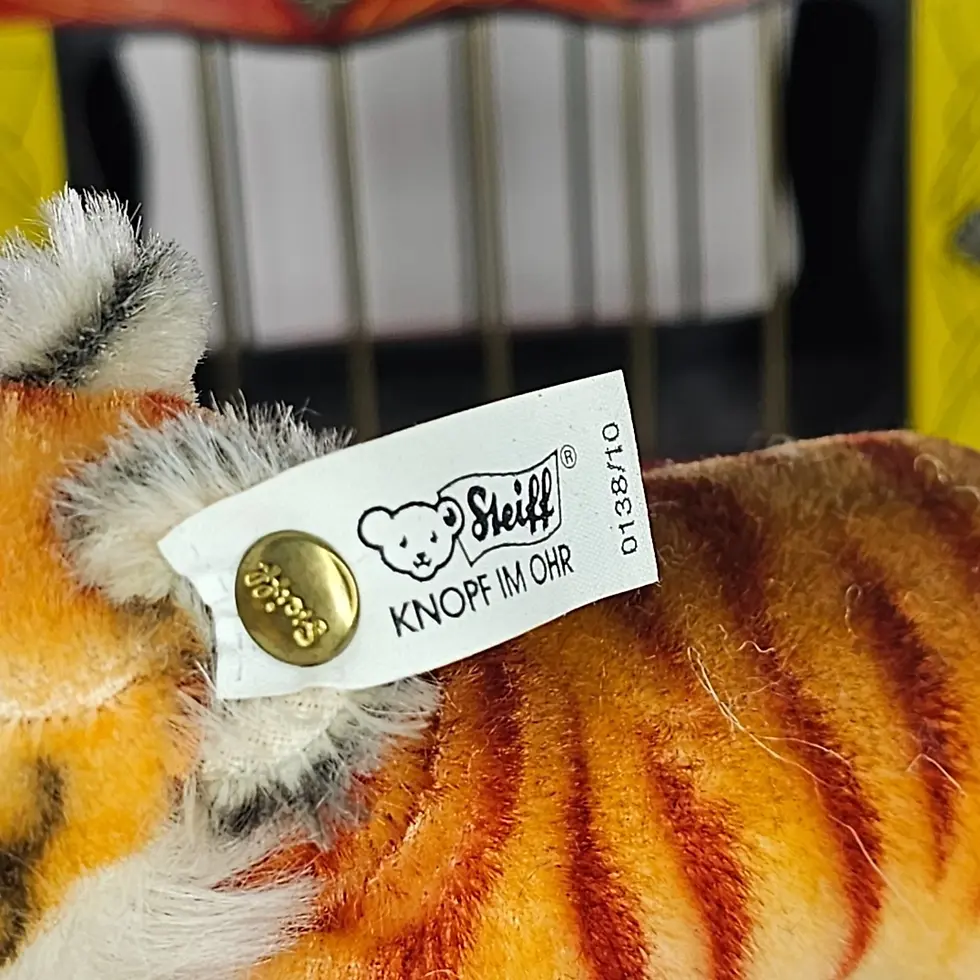 Thumbnail: Steiff Bengal Tiger Circus Wagon 1990