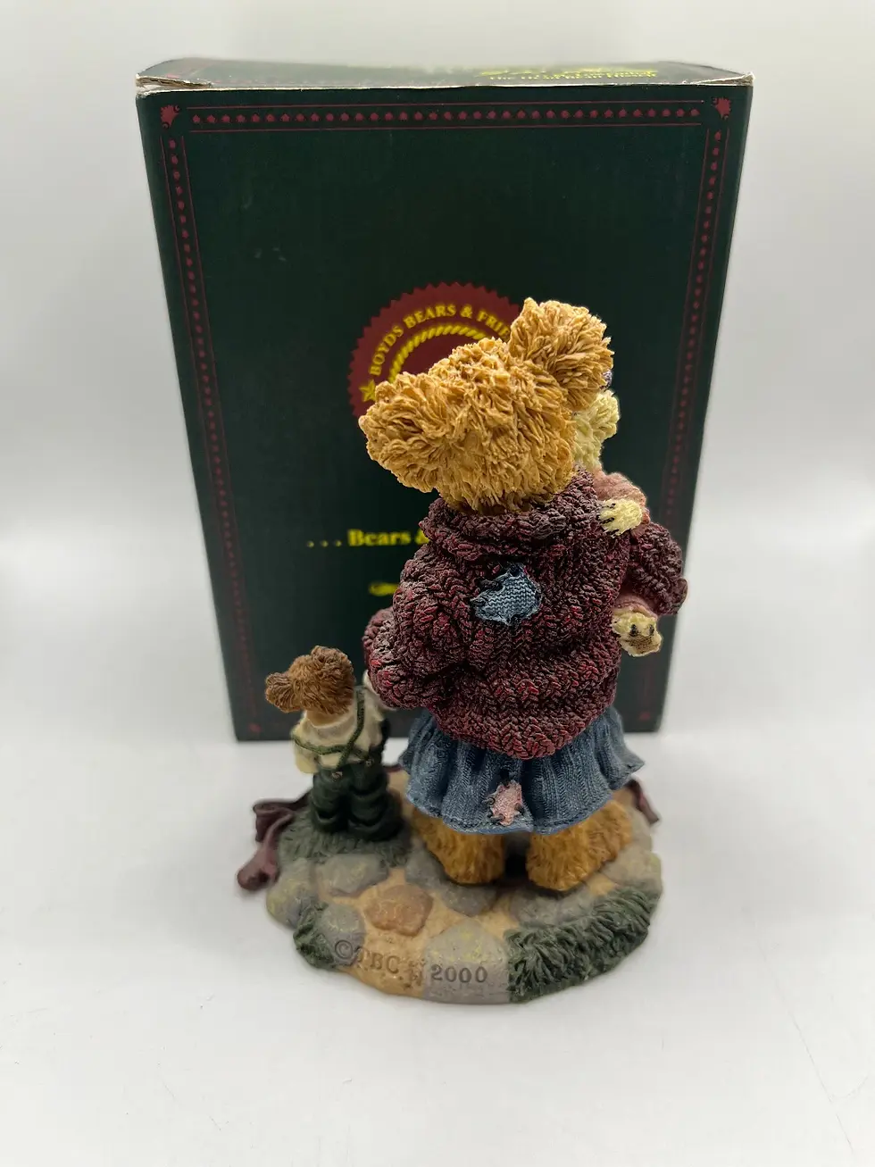 Thumbnail: Boyds Bear Resin Mother Macabeary w.Krista & Cody  227737