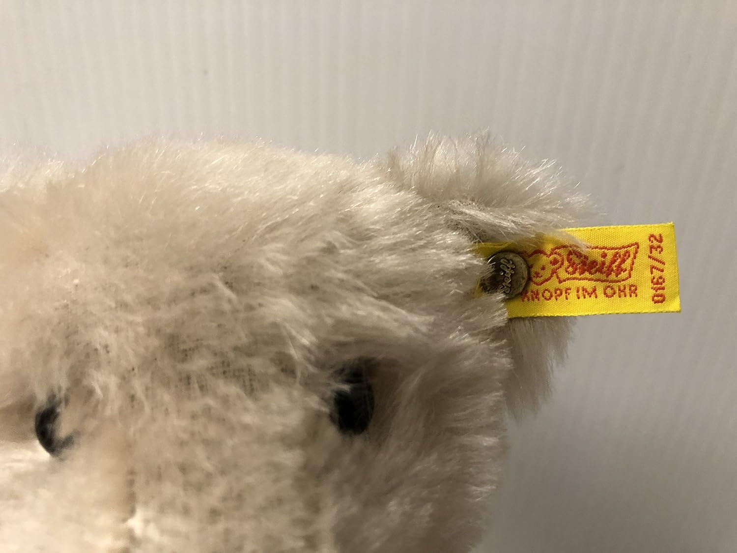 Steiff Mohair 1906 Replica Gray Giengen Teddybear 0167/32