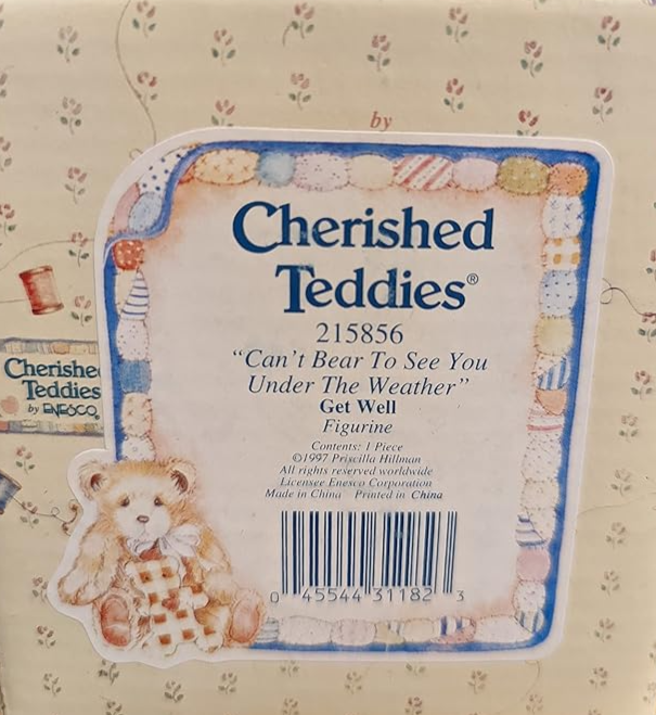 Thumbnail: Cherished Teddies Can't Bear To See You Under The Weather Get Well  215856