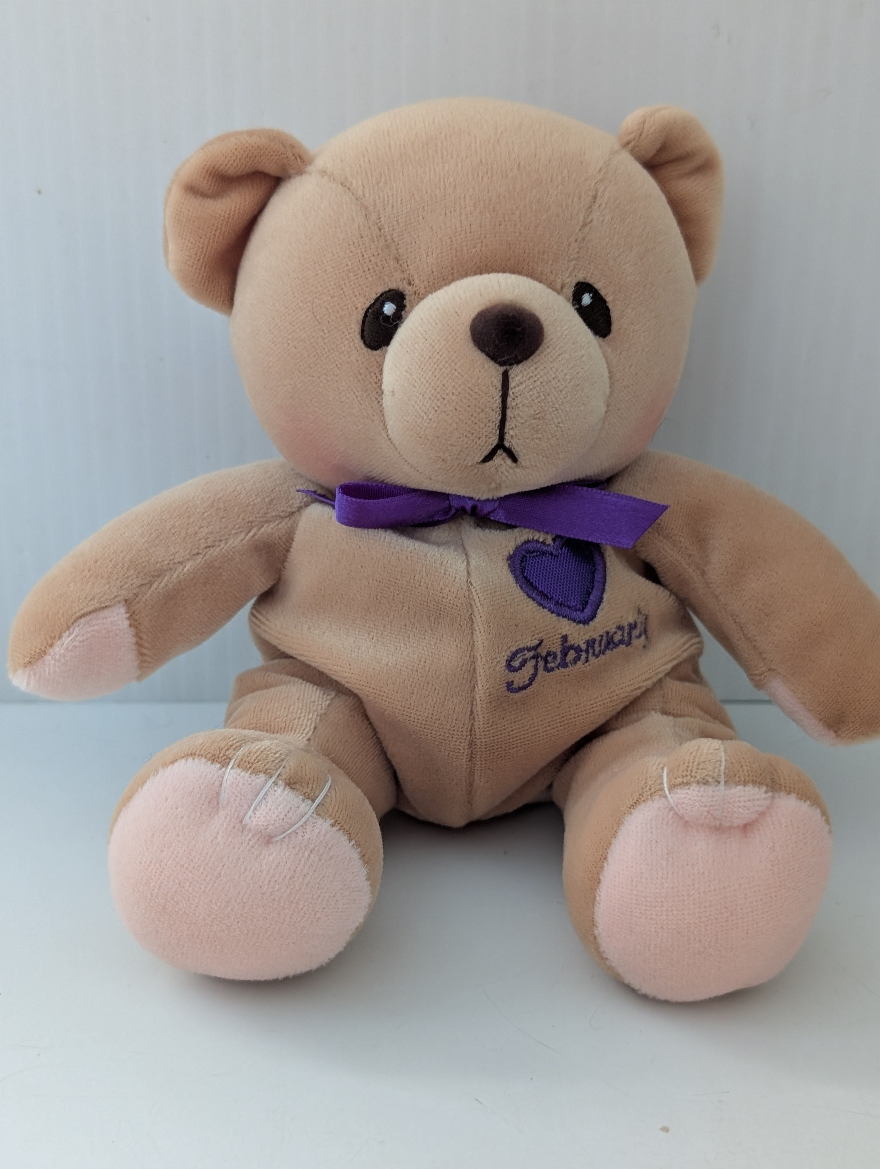 Cherished Teddies Bear of the Month February 556181 Purple