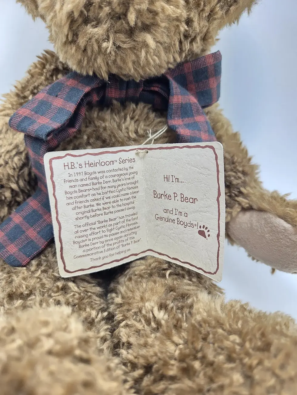 Thumbnail: Boyds Bear Collection "Burke P Bear" 5109-05